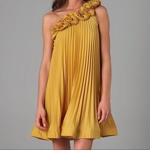 BCBGMaxAzria CECE Mustard Dress